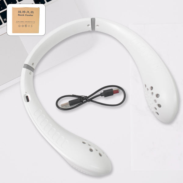 Neck Fan, Portable and Wearable Personal Fan, USB Rechargeable, Headphone Design, Neckband Fan with 3 Speeds, suitable for outdoor family sports travel