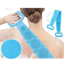 Silicone body back scrubber with double sides