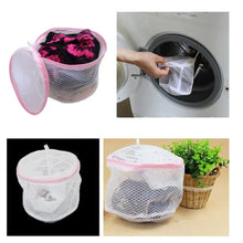 Ideal laundry bag for socks and underwear, round design