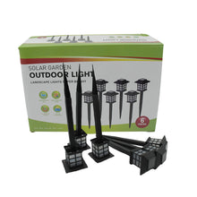 Long-lasting LED solar lights, 6 pack for outdoor pathways