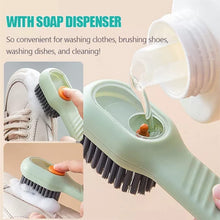 Multifunctional Scrubbing Brush with Liquid / Soap Dispenser, Cleaning Brush with Liquid / Soap Dispenser, Shoe Brush for Cleaning, Cloth Cleaning Brush with Handle Liquid Shoe Brush For Shoe Clothes (1 Pc)