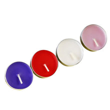 Decorative candle set with 50 vibrant colors