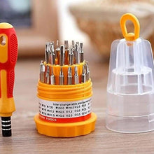 Comprehensive screwdriver kit with magnetic bits.