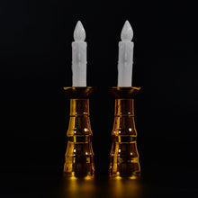 Set of 2 flameless LED candles, perfect for decoration