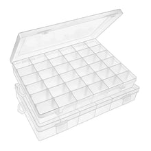 Adjustable jewelry storage box with clear design