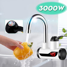 Geyser faucet with instant heating for convenient hot water access.