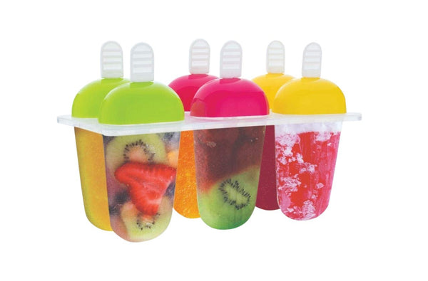 Set of 6 multicolor kulfi and ice cream molds