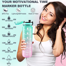 Sports water bottle with time tracking