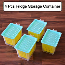 Multi-use fridge storage containers with handles for easy access