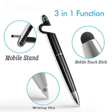 3 in 1 point Function Stylus Pen with Mobile Stand