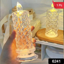 Rose Candles for Home Decoration, Crystal Candle Lights