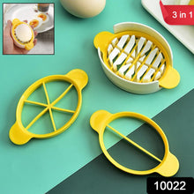 Egg Slicer, 3 in 1 Boiled Egg Slicer, Egg Slicer, Preserved Egg Slicer, Home Restaurant Kitchen Tool (1 Pc)