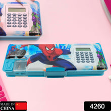 Cartoon Multi-functional Geometry Box with Calculator & Double Sharpener