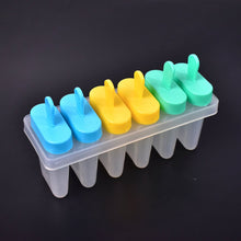 Ice Candy Maker Upgrade Popsicle Molds Sets 6 Ice Pop Makers Reusable Ice Lolly Cream Mold Home-Made Popsicles Mould with Stick