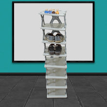 Foldable 8-layer shoe rack, space-saving storage